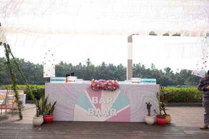 Bar and Signage — Pool Party decor — Alila Diwa Goa